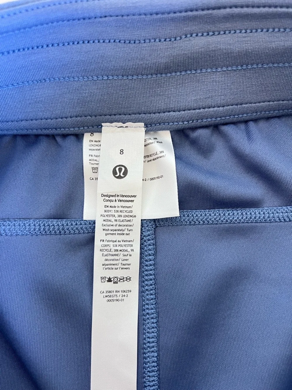 Lululemon Athletica Women's Softstreme High Rise Pant Blue Athleisure Yoga